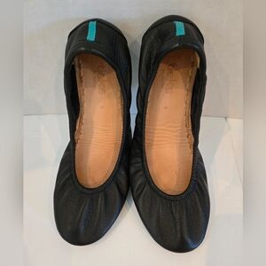 Tieks Black Leather Flats